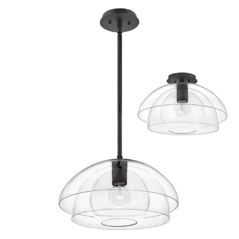 Lampa wisząca Lotus czarna