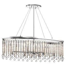 Lampa wisząca owalna Piper chrom K6