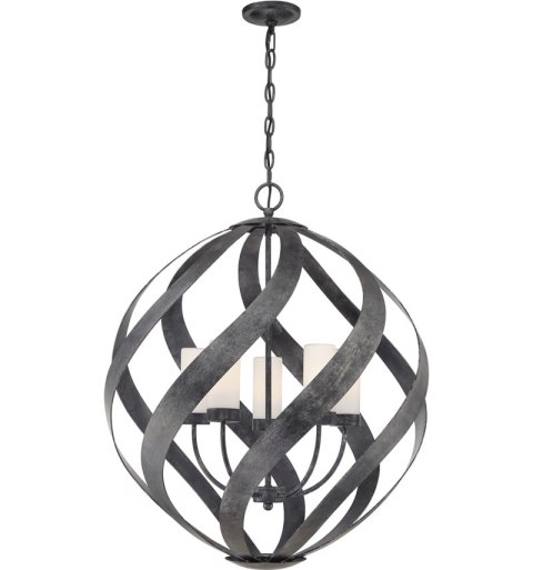 Lampa wisząca Blacksmith czarna K5