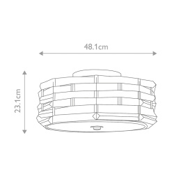 lampa sufitowa szklana shoal