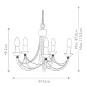 wymiary żyrandola Carisbrooke