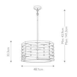 wymiary lampy Shoal