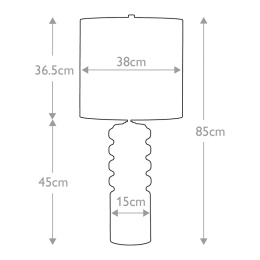 wymiary lampy contour