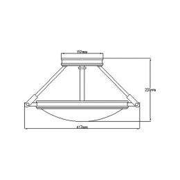 wymiary lampy hinkley