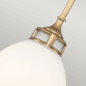 białe szkło lampy amelia
